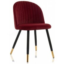 Стул на металлокаркасе Gabi wine red / black