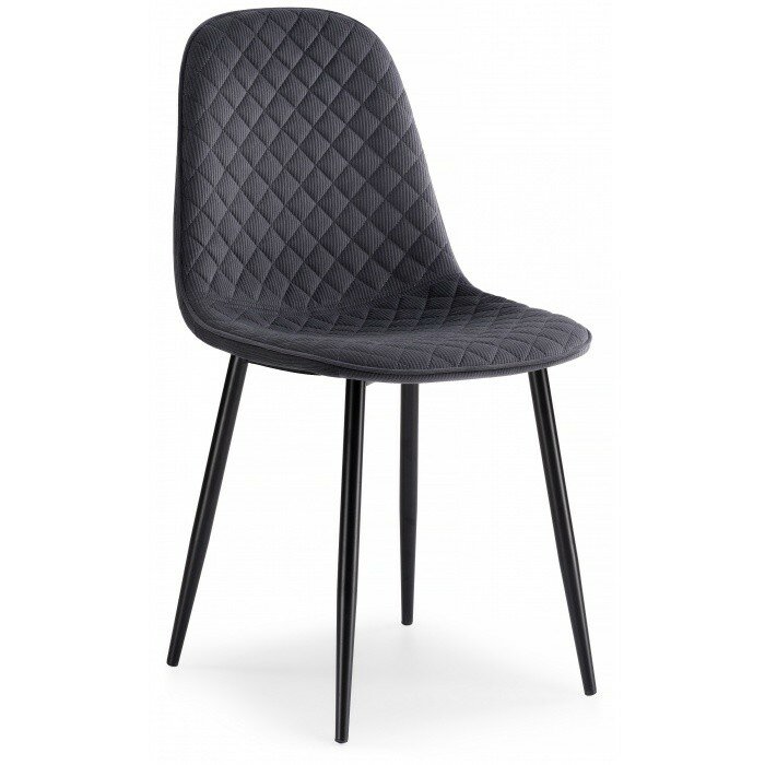Стул на металлокаркасе Capri dark gray / black Стул на металлокаркасе Capri dark gray / black