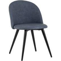 Стул Stool Group обеденный Лион обивка синяя экокожа