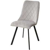 Стул TYCOON BLUVEL-03 LIGHT GREY, велюр М-City