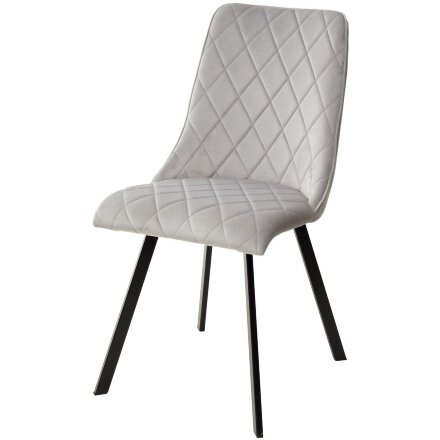 Стул TYCOON BLUVEL-03 LIGHT GREY, велюр М-City 