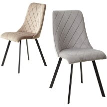 Стул TYCOON BLUVEL-03 LIGHT GREY, велюр М-City