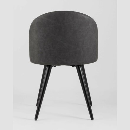Стул Stool Group обеденный Лион цвет темно-серый обивка экокожа 