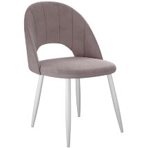Стул DikLine 217 B5 LATTE, ножки белые