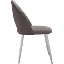 Стул DikLine 217 B5 LATTE, ножки белые