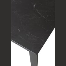 Стол CORNER 120 MATT BLACK MARBLE SOLID CERAMIC / BLACK, ®DISAUR