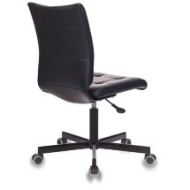Компьютерное кресло Stool Group Бюрократ CH-330M/BLACK без подлокотников черный обивка экокожа крестовина металл