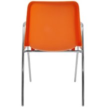 Стул пластиковый на металлокаркасе Vicenza-4П ORANGE RAL 2009