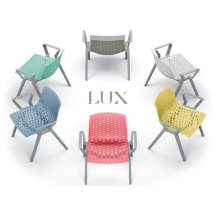 LUX 4п Стул пластиковый красный