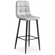 Барный стул Chio light gray / black