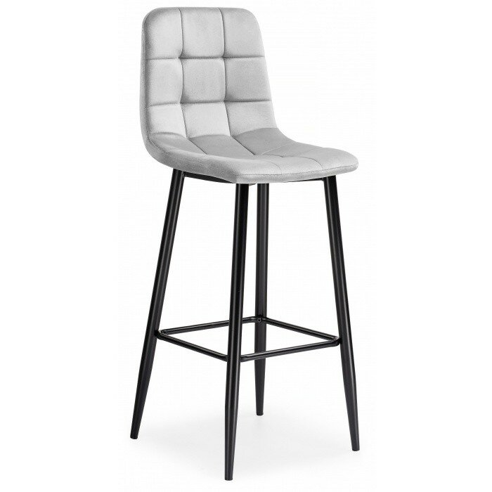 Барный стул Chio light gray / black Барный стул Chio light gray / black