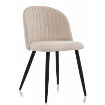 Стул на металлокаркасе Gabi 1 beige / black