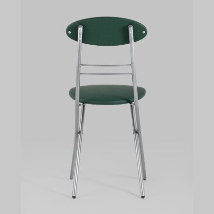 Стул складной Stool Group М8-01 Компакт зеленый металлический каркас, обивка экокожа 