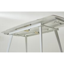 Стол ELIOT 120 GLOSS STATUARIO WHITE SOLID CERAMIC / WHITE, ®DISAUR