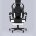Кресло игровое TopChairs Virage черно-белое 