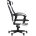 Кресло игровое TopChairs Virage черно-белое 