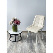 Стул CHIC BLUVEL-22 молочный / белый каркас М-City