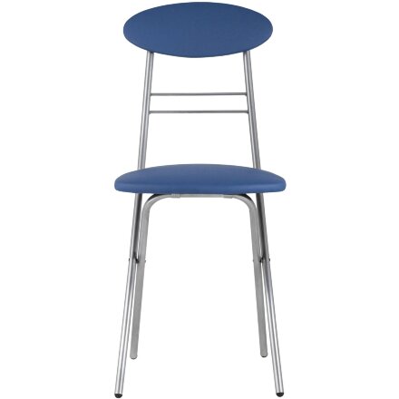 Стул складной Stool Group М8-01 Компакт синий металлический каркас, обивка экокожа 