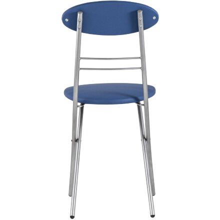 Стул складной Stool Group М8-01 Компакт синий металлический каркас, обивка экокожа 