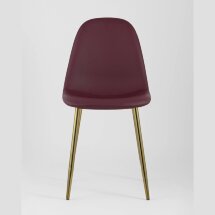 Стул Stool Group Валенсия экокожа красная золотые ножки