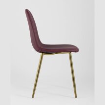 Стул Stool Group Валенсия экокожа красная золотые ножки
