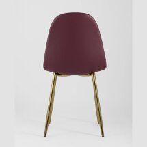 Стул Stool Group Валенсия экокожа красная золотые ножки