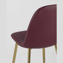 Стул Stool Group Валенсия экокожа красная золотые ножки