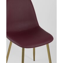 Стул Stool Group Валенсия экокожа красная золотые ножки