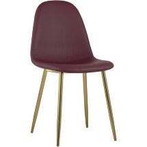 Стул Stool Group Валенсия экокожа красная золотые ножки
