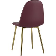 Стул Stool Group Валенсия экокожа красная золотые ножки