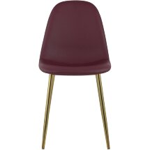 Стул Stool Group Валенсия экокожа красная золотые ножки