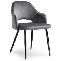 Стул на металлокаркасе Konor dark gray