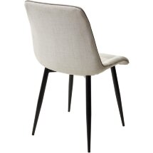 Стул CHIC HE622-01/ HE622-05 топленое молоко, ткань/ черный каркас М-City