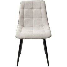 Стул CHIC HE622-01/ HE622-05 топленое молоко, ткань/ черный каркас М-City