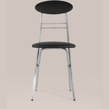 Стул складной Stool Group М8-01 Компакт черный металлический каркас, обивка экокожа 