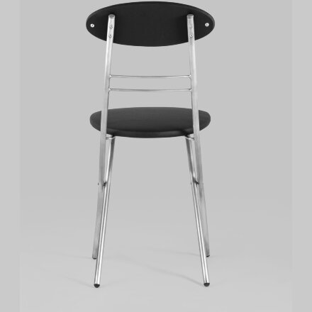 Стул складной Stool Group М8-01 Компакт черный металлический каркас, обивка экокожа 