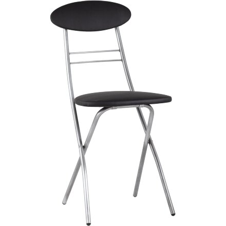 Стул складной Stool Group М8-01 Компакт черный металлический каркас, обивка экокожа 