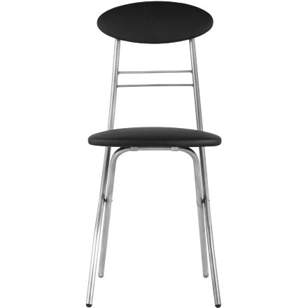Стул складной Stool Group М8-01 Компакт черный металлический каркас, обивка экокожа 