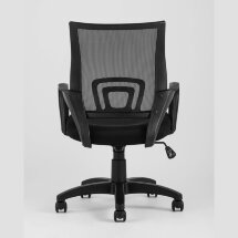 Компьютерное кресло TopChairs TopChairs Simple офисное черное в обивке из текстиля с сеткой, механизм качания Top Gun
