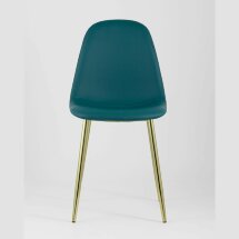Стул Stool Group Валенсия экокожа зеленая золотые ножки