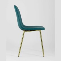 Стул Stool Group Валенсия экокожа зеленая золотые ножки