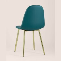 Стул Stool Group Валенсия экокожа зеленая золотые ножки