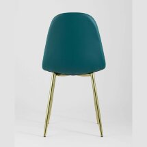 Стул Stool Group Валенсия экокожа зеленая золотые ножки