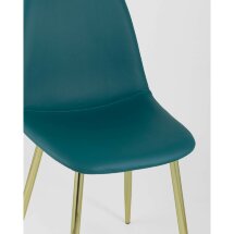 Стул Stool Group Валенсия экокожа зеленая золотые ножки