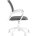 Кресло офисное Topchairs ST-BASIC-W серая ткань крестовина белый пластик 
