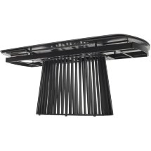 Стол DESIO 180 PURE BLACK SOLID CERAMIC Черный мрамор матовый, керамика/Черный каркас, ®DISAUR