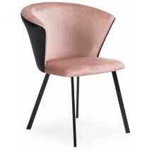 Стул на металлокаркасе Gema black / pink / black