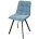 Стул CHILLI-Q SQUARE бирюзовый #H52, велюр / черный каркас, 4 шт./1 к, М-City 