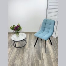 Стул CHILLI-Q SQUARE бирюзовый #H52, велюр / черный каркас, 4 шт./1 к, М-City