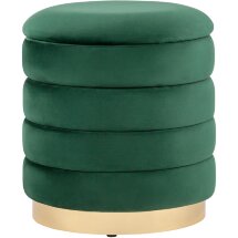 Пуф Stool Group Франсис с ящиком велюр зелёный